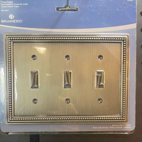 Brainerd Decorator Architectural Triple Toggle Wall Plate/Switch Plate/Cover - Picture 3 of 7